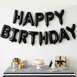 Black Letter T Balloons, 40 Inch Large Foil Letter Balloons, Custom Phrase Balloon For Birthday Party Wedding Anniversary Decoration (Black T)