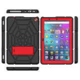 (For 13Th/11Th Generation 2023/2021 Release) Tablet 10/10 Plus, Tablet 10 Kids/Kids Pro, 3In1 Heavy Duty Shockproof Rugged Protective Cover With Stand (Black+Red)