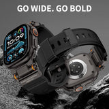Compatible With Apple Watch Ultra 2/1 Band 49Mm/46Mm/45Mm/44Mm/42Mm For Men, Metal Connector With Silicone Sport Band For Iwatch Ultra Series 10/9/8/7/6/Se/5/4/3/2/1, Black/Black