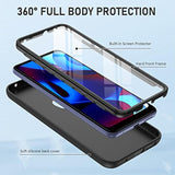 Motorola Moto G Pure/G Play 2023/G Power 2022 Silicone Rugged Case Black