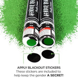 Gender Reveal Surprise - Green Gender Reveal Powder Cannon - Easy To Use Green Powder Cannon For Baby Gender Reveal Parties, Baby Showers & More - Colorful Powder Popper - 12 Inch - 2 Pack