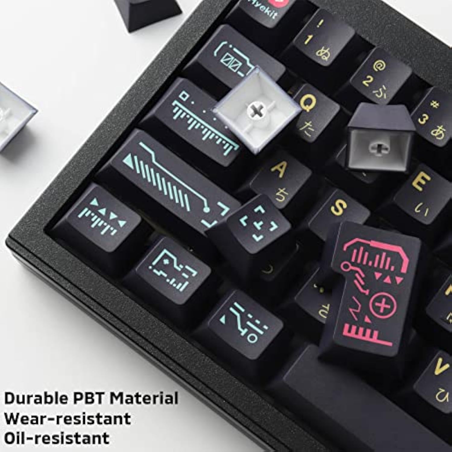 Pbt Keycaps 149 Keys Awaken Cyberpunk Keycaps Cherry Profile Dye-Sublimation C