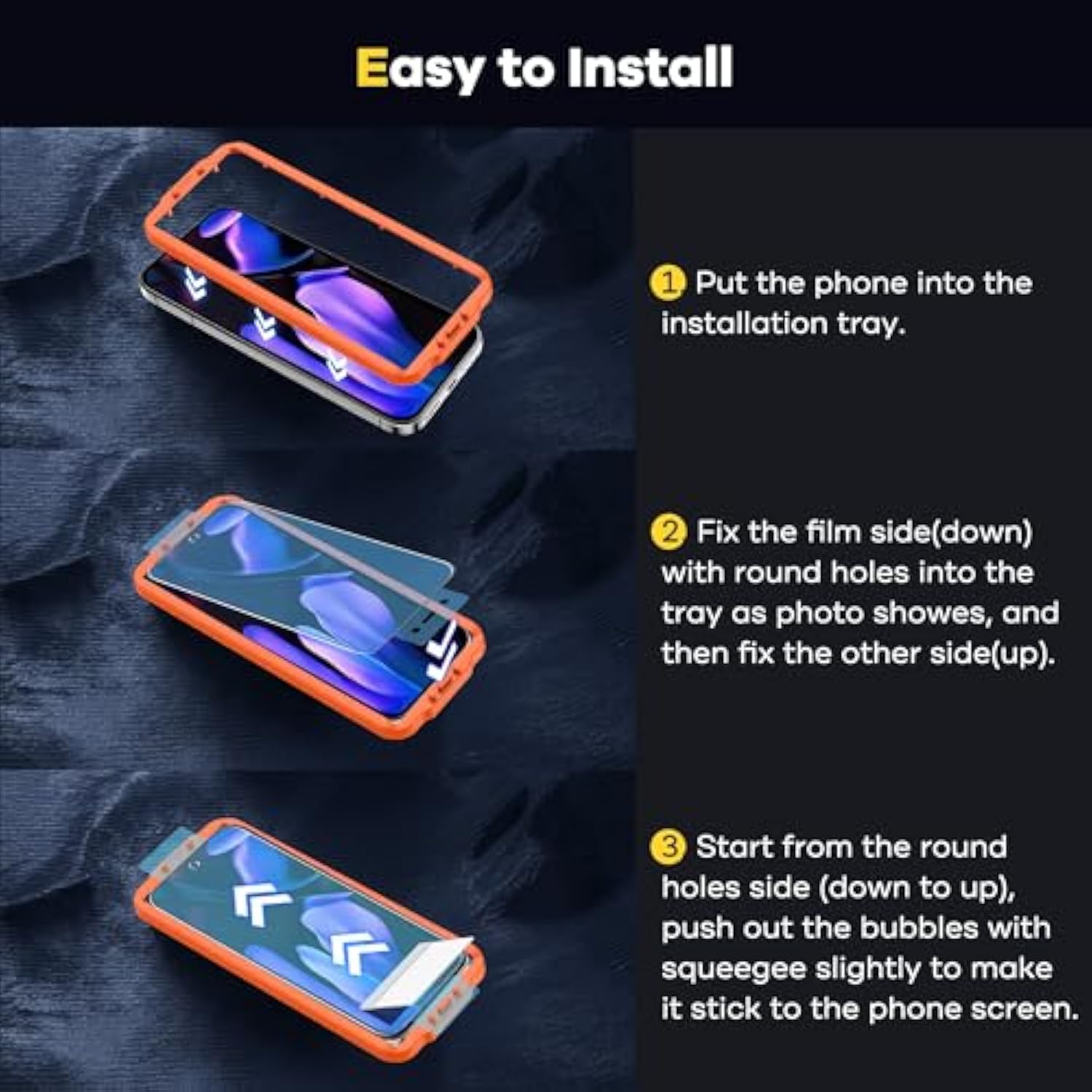 Pixel 9 Pro XL Screen Protector Film, 7H, 6.8", Fingerprint Compatible, Non-Glass