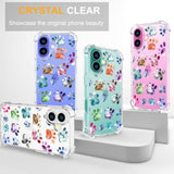 Cases Compatible With Iphone 16 Case For Women Cute Phone Case Clear Design, 16 Case Transparent Cool Kawaii Protective,Lovely Dogs Paws Animal Watercolor