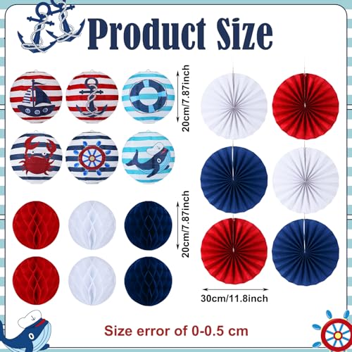 18 Pcs Nautical Party Decoration Anchor Ship Party Decor