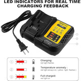 Dcb112 Rapid Charger Compatible With De-Walt 12V-20V Max Lithium Battery Charger