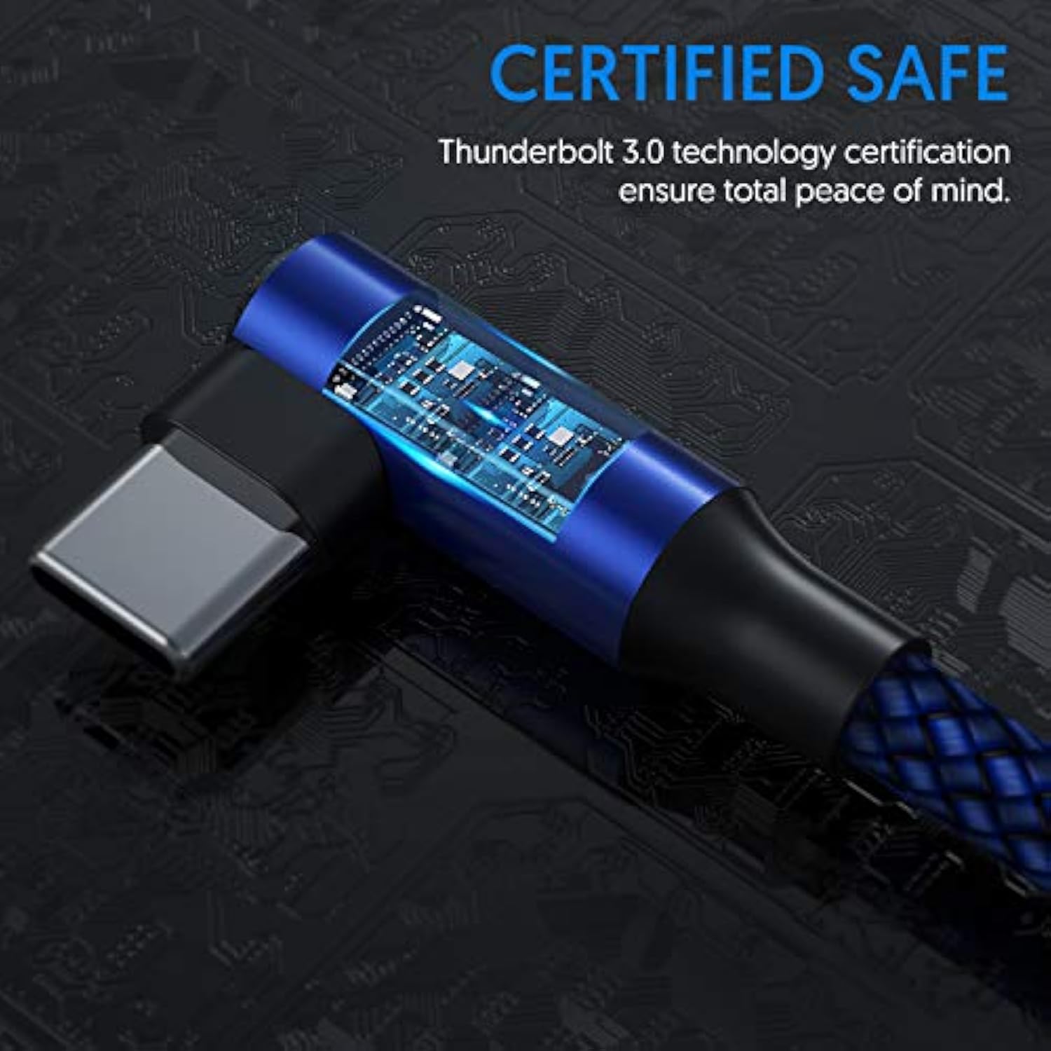 Usb C Cable 90 Degree Right Angle[2Pack 10Ft], Usb A To Type C Nylon Braided Fast Charging Cable For Samsung Galaxy S22 Ultra/S22+/S22/S21, Note 20+/20, Ps5, Google Pixel, Ipad Pro(Not For 2021)