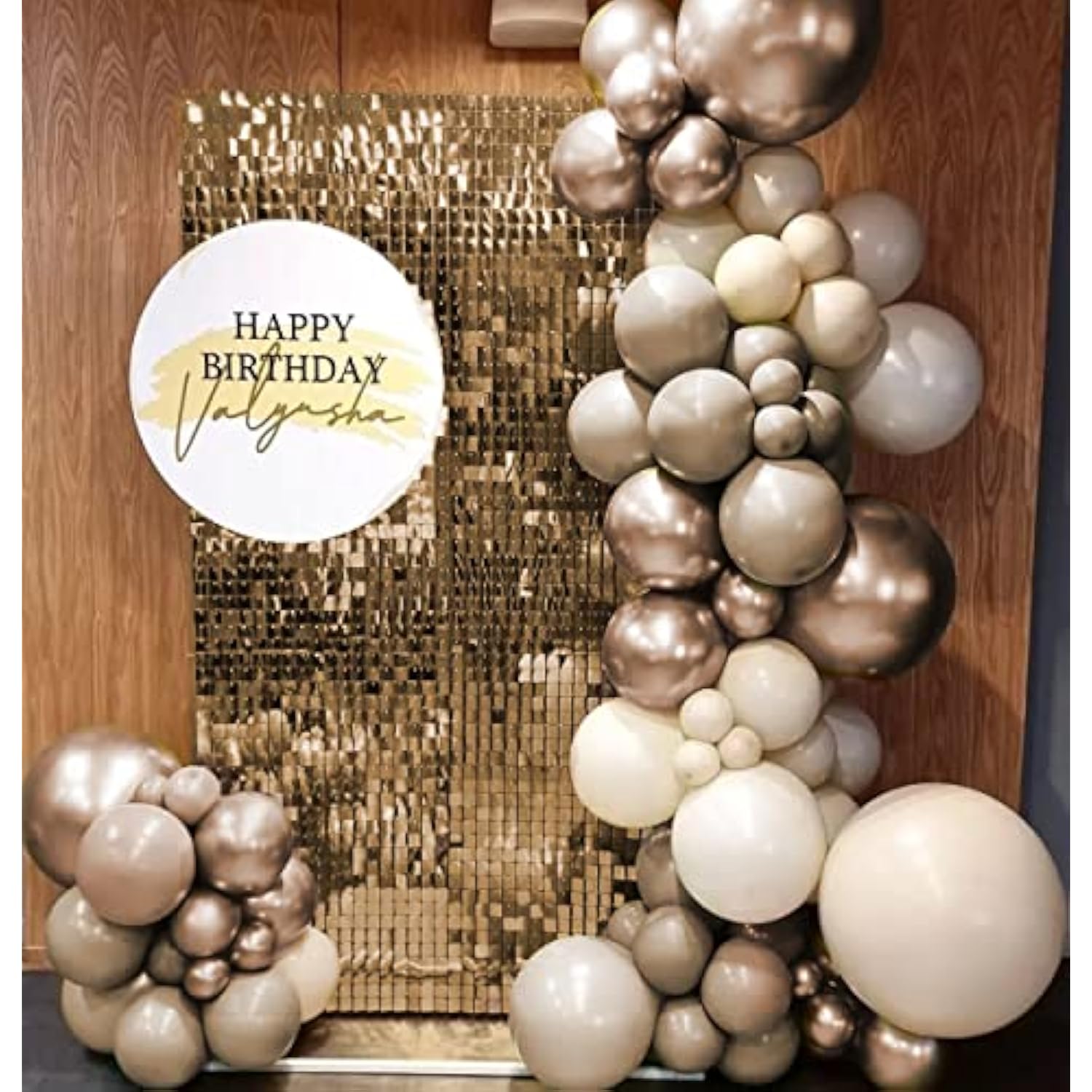 Boho Balloon Garland Kit 115PCS Beige White Sand Champagne Balloons for Party