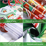 Extra Large Merry Christmas Fabric Banner for Holiday and New Year Party Decor