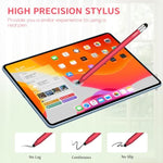 Stylus Pens For Touchscreen, 2 Size Rubber Tips Stylus Pen With Metal Hexagonal Barrel, Compatible For Ipad Iphone Chromebook And Android Tablets, Suit For All Touch Screen Devices 5 Pcs 10 Tips