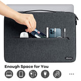 360° Protective Laptop Sleeve Case 13 To 13.3 13.5 Inch Laptop Sleeve With Handle For Macbook (13-14 Inch, Black)