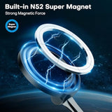 OMOTON 360°Rotating Magnetic Airplane Phone Holder Mount, for Magsafe Airplane Travel Essentials Accessories, Adjustable Foldable Universal Handsfree Phone Stand for iPhone 16 15 14 Pro Max