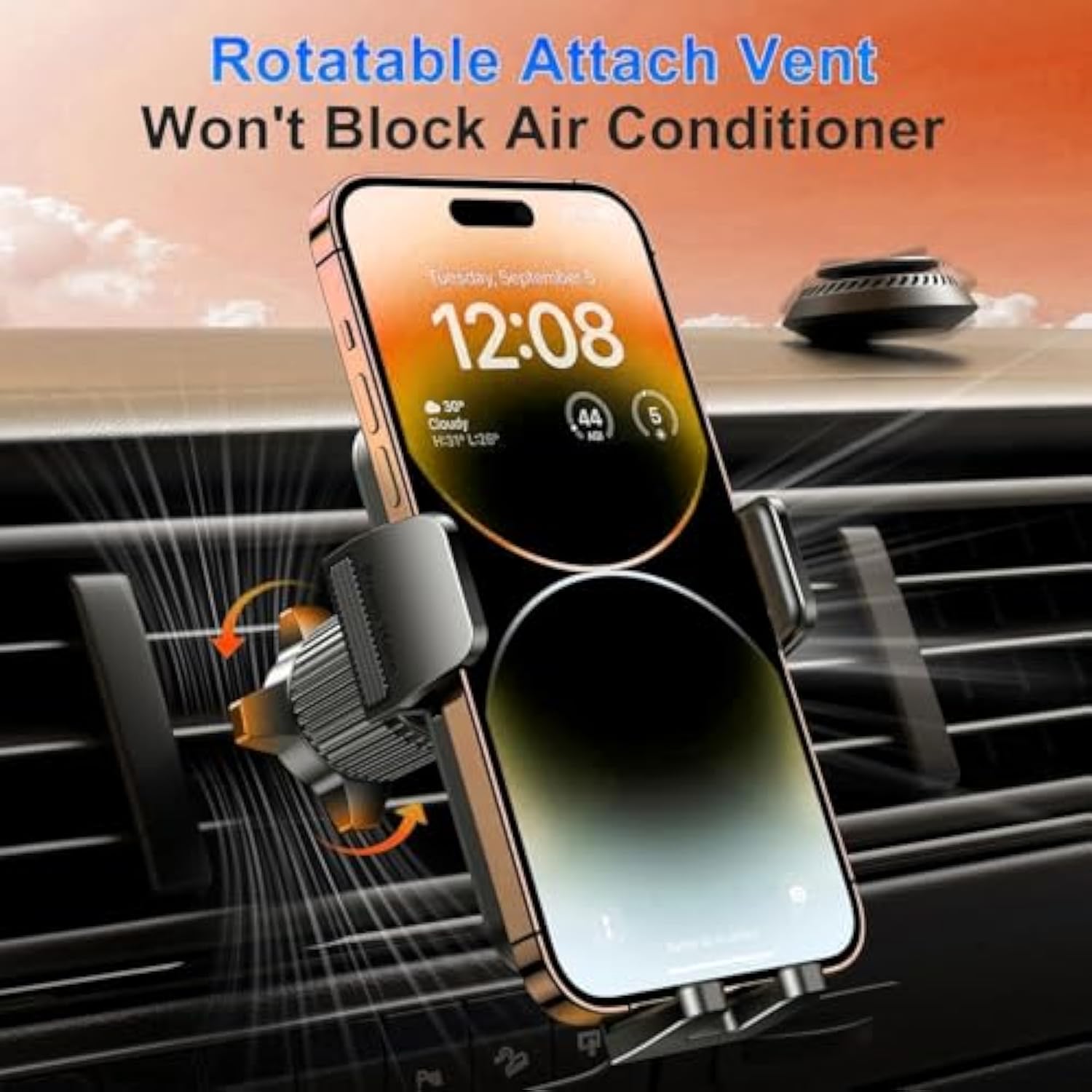 Military-Grade Suction & Stable Hook Phone Mount Fit for iPhone & Android Phone
