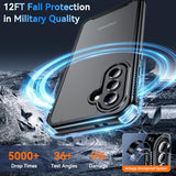 for Galaxy A37/A36/A56 5G Phone Case with Built-in Screen Protector, 360 Full Body 15FT Military Grade Front & Back Shockproof Anti-Slip Rugged Heavy