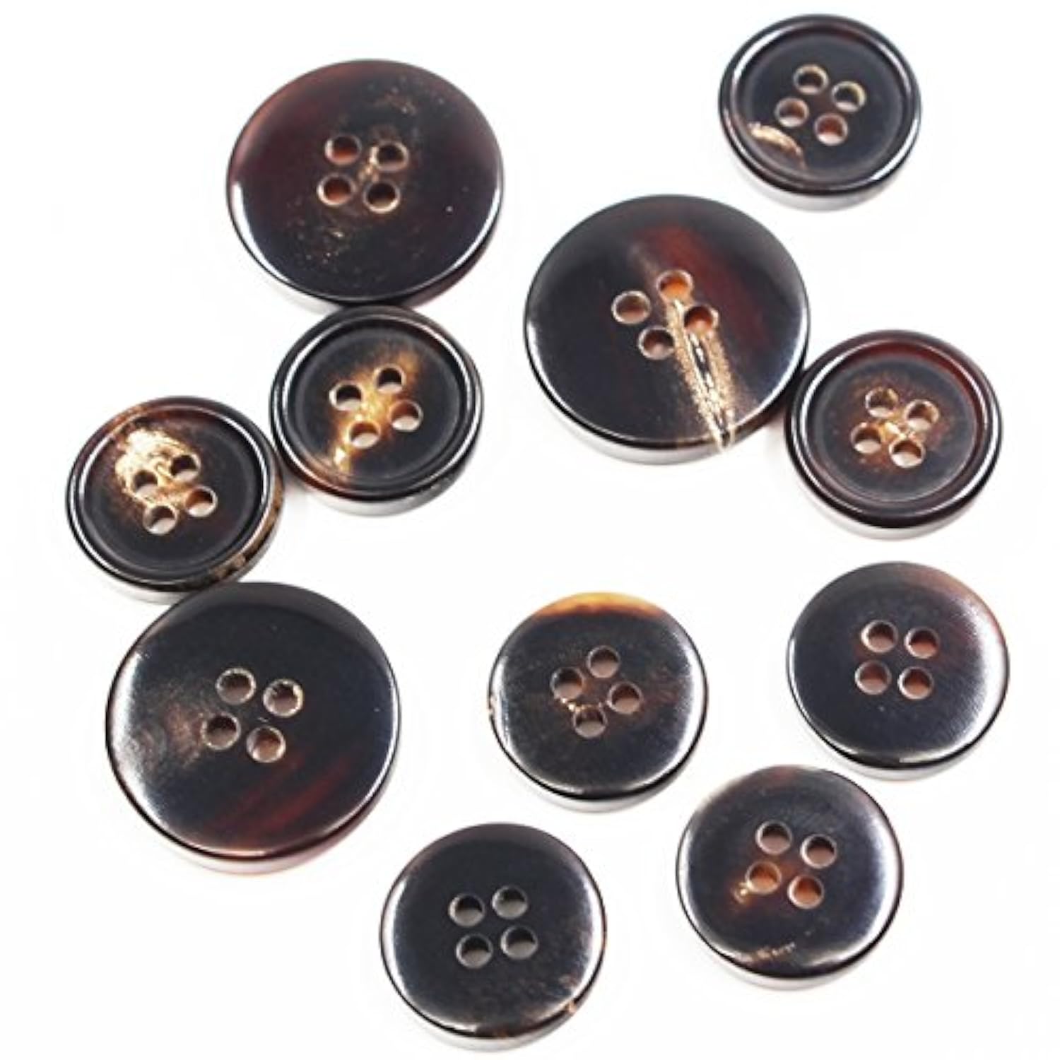 11 Pieces Genuine Natural Horn Blazer & Suits Button Set - For Blazer,