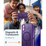 Magnetic for iPhone 16 Case, Upgraded [Full Camera Protection] [Compatible with Magsafe]