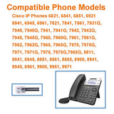 N/X Telephone Headset with Noise Cancelling Mic, Corded RJ9 Phone Headset Compatible with Cisco CP-7821 7841 7942G 7931G 7940 7941G 7945G 7960 7961G