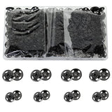 200 Sets Sew-On Snap Buttons, 12Mm And 10Mm Metal Snaps Fasteners Pres