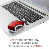 Mini Wireless Usb Mouse Portable Tiny Small Cordless Mice Ergonomic Design 2.4Ghz 1000Dpi For Kids Children Small Hands For Travel Business Trips For Windows/Ios/Android Laptop Pc(Red)
