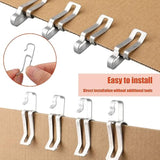 100 Pcs Christmas Light Clips Metal Gutter Hooks For Outdoor Xmas Hangers For Shingles Roof Seasonal Lighting Gutter Clips Hanging Festival Xmas Outside Decoration