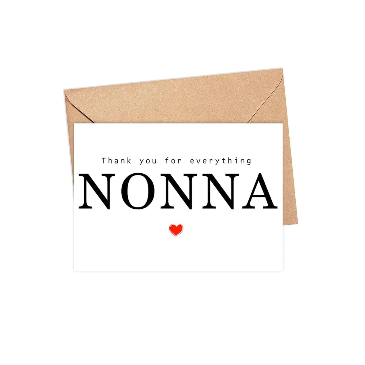Thank You For Everything Nonna Card - Thank You Card - Nonna Card - Mother'S Day Card - Card For Her - Greeting Card For Birthday- Anniversary - Note Card - Thank You For Everything Card