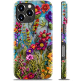 For Iphone 16 Pro Case - Wireless Charging Compatible - Dual-Layer Hard Shell & Silicone Cover - Protective Phone Case With Trendy Cute Designs For Women - Blossom Melody