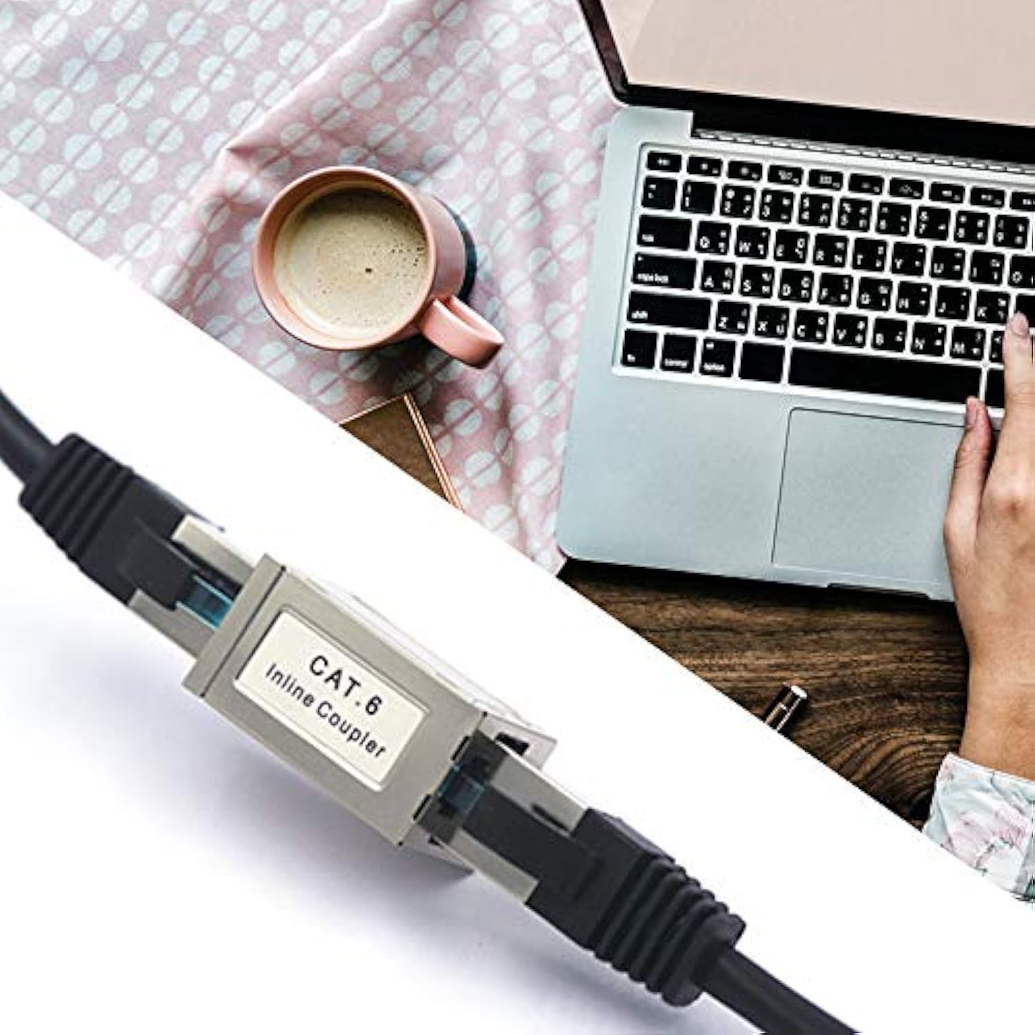 Rj45 Coupler Shielded, Ethernet Cable Extender Cat6/Cat5E/Cat5 Inline Coupler