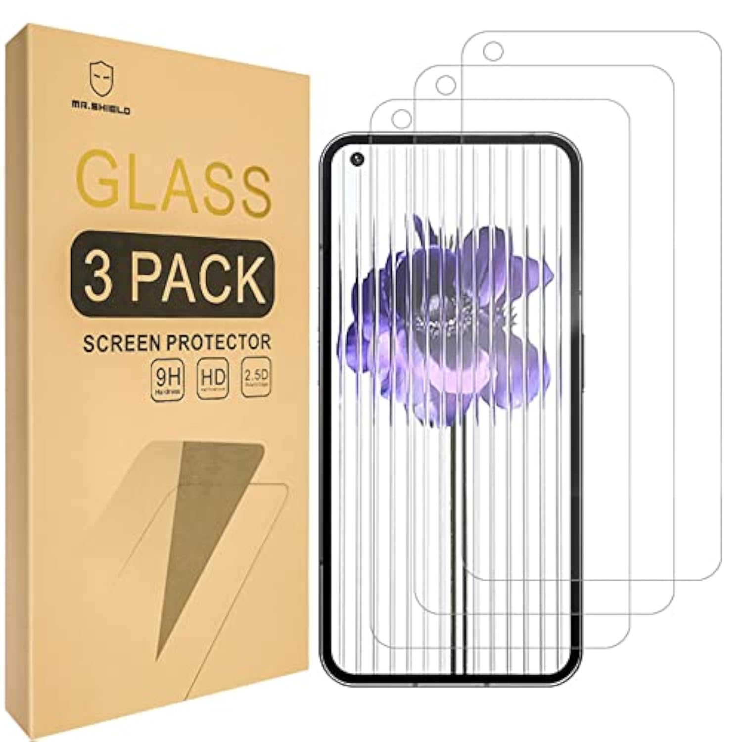 [3-Pack] Designed For Nothing Phone (1) [Cut Out For Camera] [Tempered Glass] [Japan Glass With 9H Hardness] Screen Protector