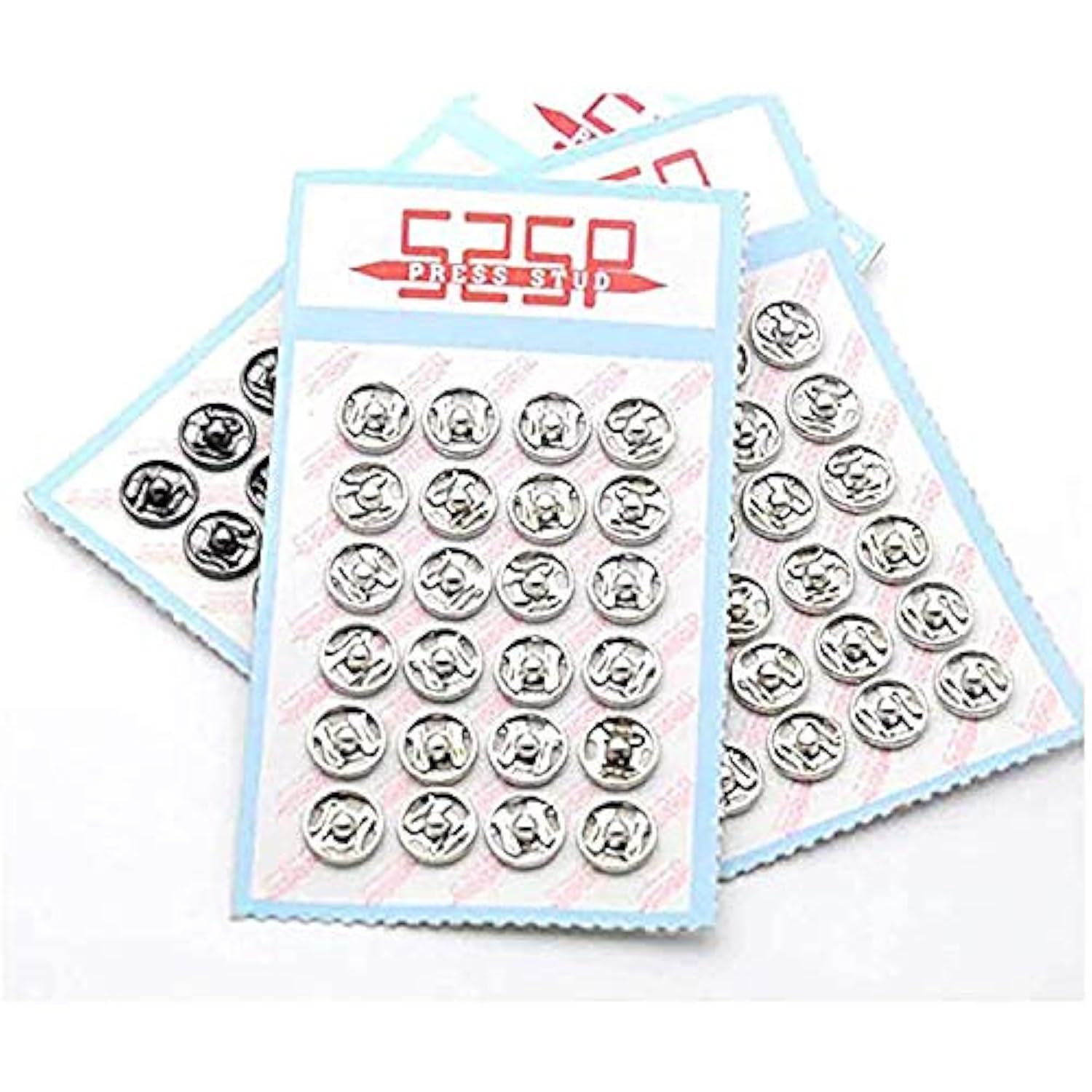 288Sets/Lot Sew-On Presssnap Buttons Metal Snap Fastener Buttons Press