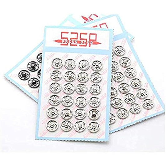 288Sets/Lot Sew-On Presssnap Buttons Metal Snap Fastener Buttons Press