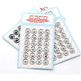 288Sets/Lot Sew-On Presssnap Buttons Metal Snap Fastener Buttons Press