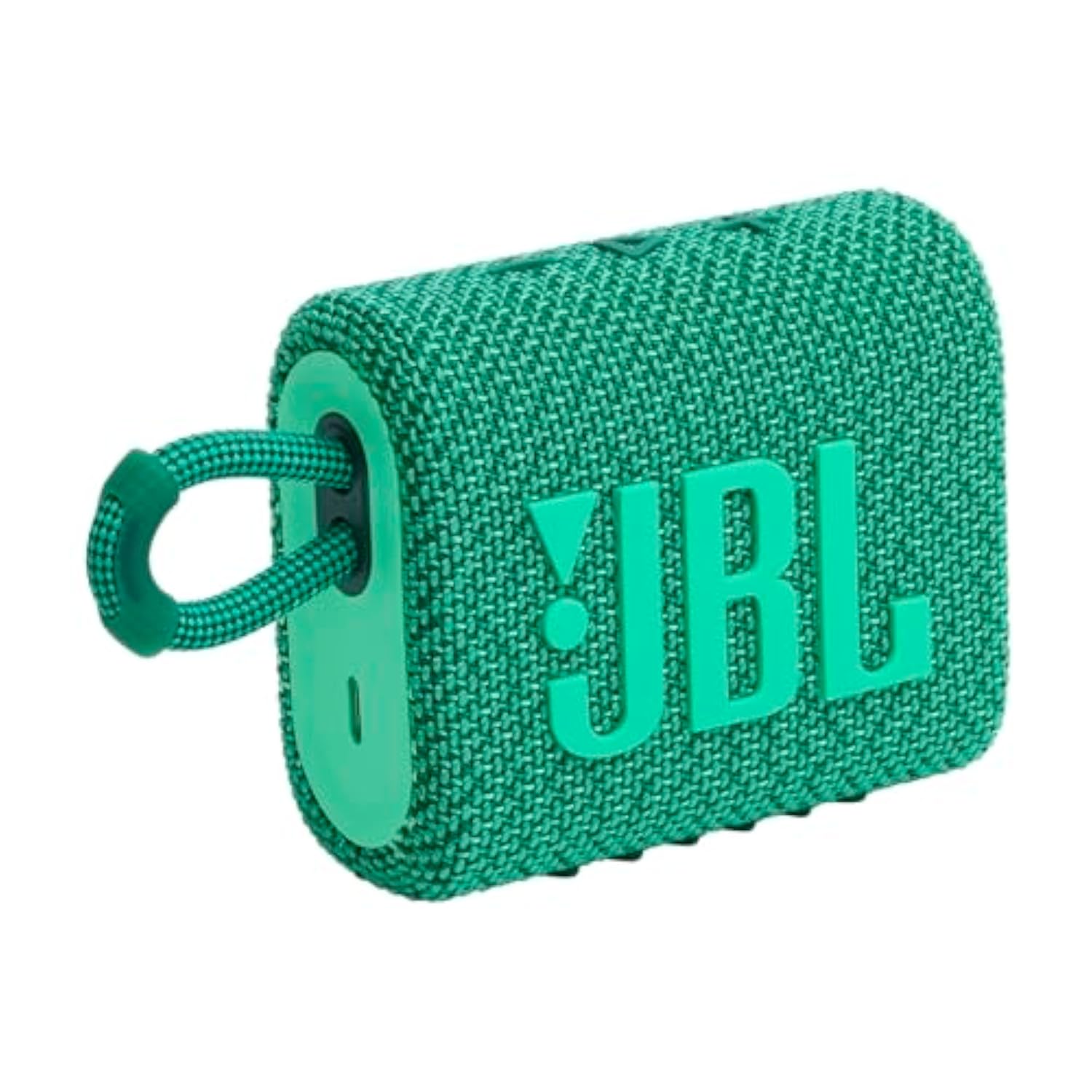 JBL Go 3 Eco - Portable Mini Bluetooth Speaker, big audio and punchy bass, IP67 waterproof and dustproof, 5 hours of playtime, Made in part with recycled materials (Eco Green)