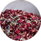 Wedding Confetti Dried Flower Petals, 100% Natural Confetti Dried Petal Biodegradable For Wedding And Party Decoration*115G Red Roses