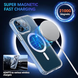 Magnetic For Iphone 11 Case,Compatible With Magsafe,Not Yellowing?Military Grade Protection,Ultra Thin Shockproof Phone Case For Iphone 11-Clear