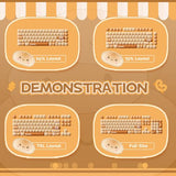 Pbt Keycaps Set, Bun Wonderland Mog Profile 138-Key Keycaps For Mechanical Keyboards