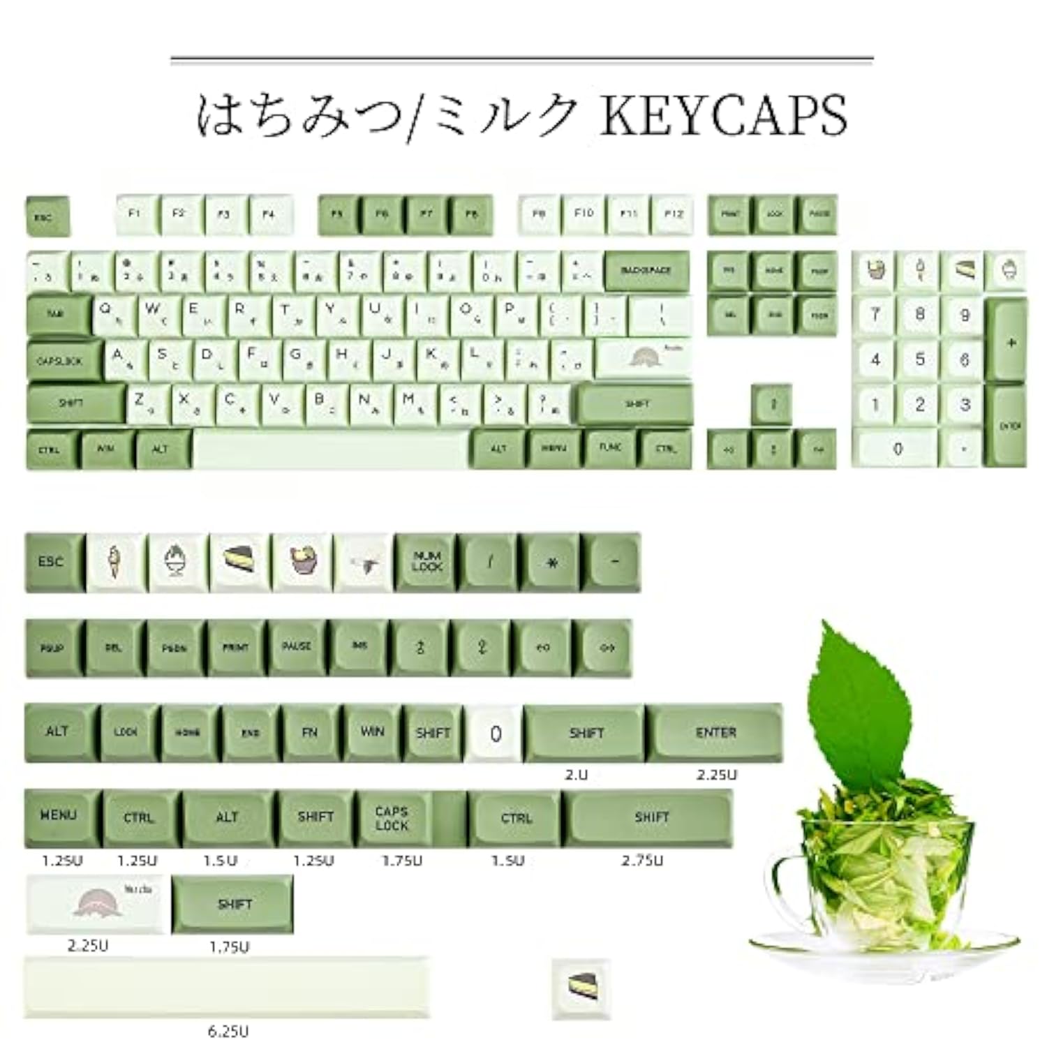 Gtsp Xda Profile Japanese Keycaps 60 Percent Pbt 122 Key Caps Set For Cherry M