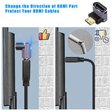 8K Mini Hdmi To Standard Hdmi Adapter 2.1 Version Mini Hdmi Male To Up Angle 9