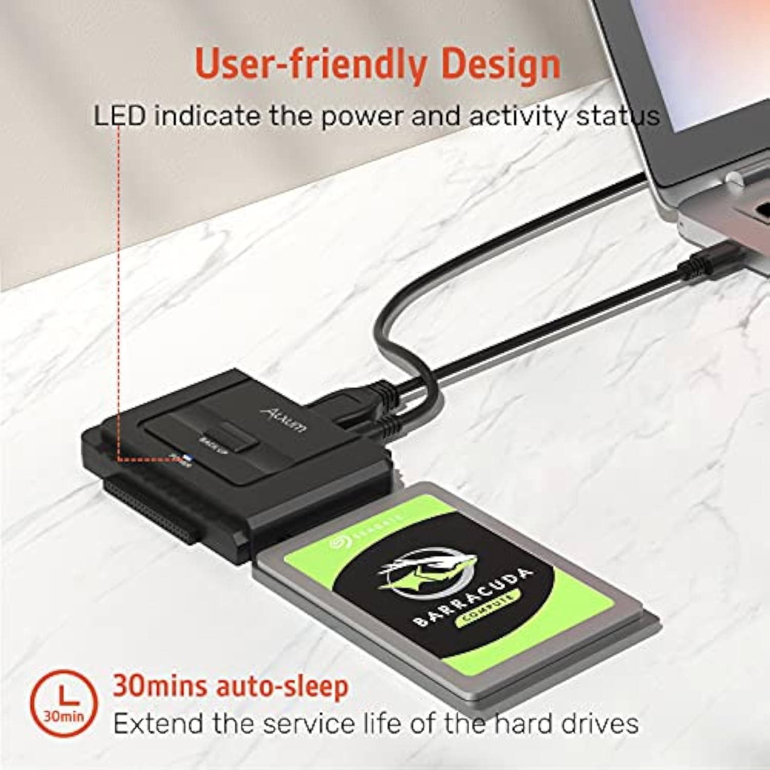 Case Of 40, Usb 3.0 To Ide Sata Converter, For Universal 2.5 & 3.5 Inches Sata