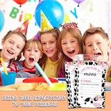Birthday Invitations, 4"X6" Cow Birthday Party Invitations With Envelopes For Farm Animals Birthday Party Decorations Supplies(20 Pieces)-C16