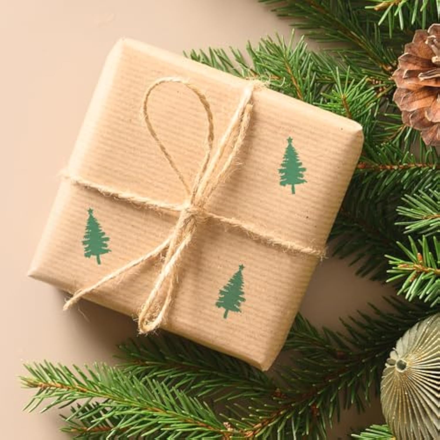 Star Christmas Tree Stamp / 2000 Plus Self Inking Teacher Winter Stamper / 9/16" Small Holiday Forest Evergreen Tree Imprint Stamp