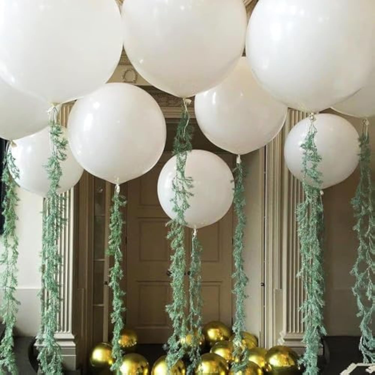 24" White Large Balloons 15pcs – Giant Latex for Parties & Events