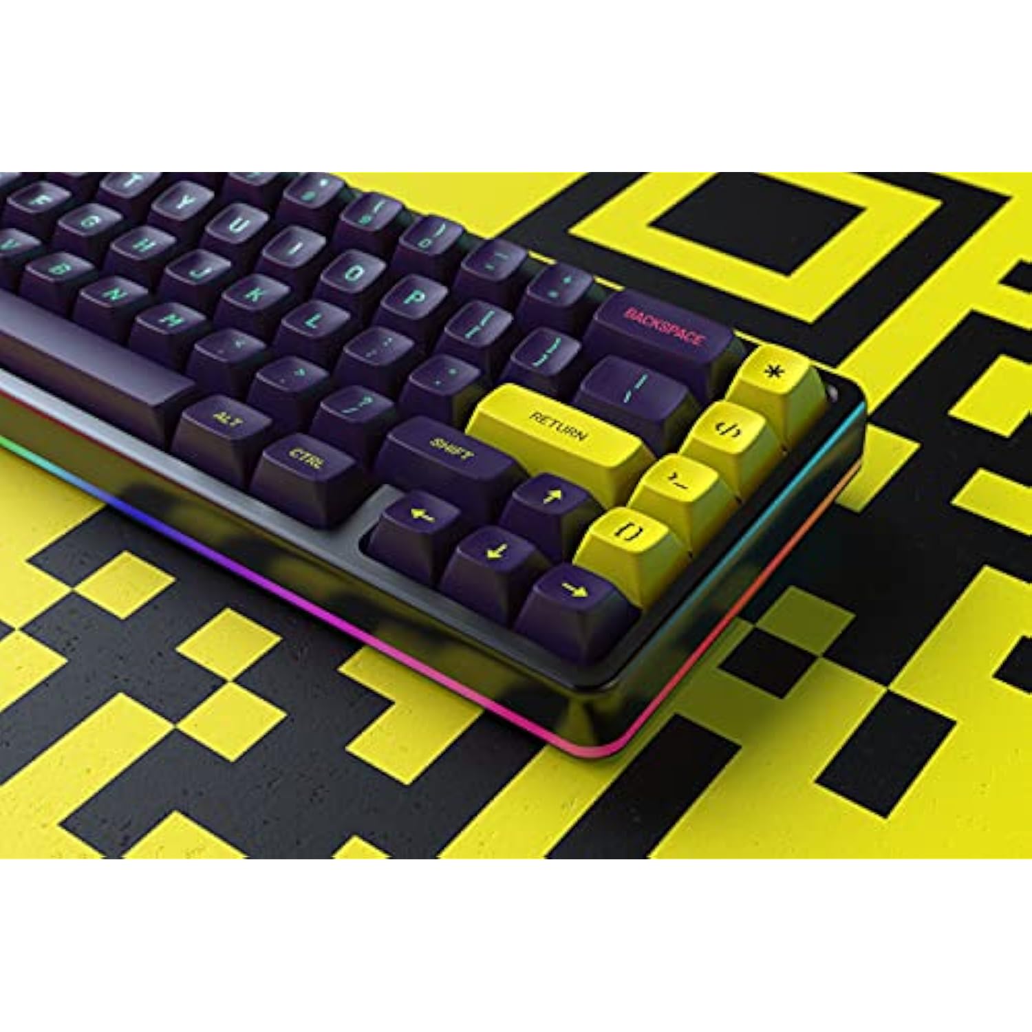 DROP + MiTo MT3 Cyber Custom Keycap Set, ABS Hi-Profile Keycaps, Doubleshot Le