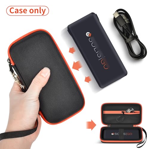 Case Compatible With Simo Solis Go 4G Mobile Hotspot Wifi Power Bank, Portable Wifi Hotspot For Travel Storage Holder Bag With Mesh Pocket For Charger Usb Cable & Accessories (Box Only) - Black