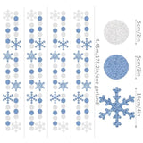 Snowflake-Snow Silver-Blue Christmas Party-Decorations Garland - 58Ft White Winter Wonderland Frozen Hanging Paper Streamers Banner,Birthday Baby Bridal Shower Wedding New Year Supplies Decor