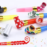 100pcs Party Blowers Noisemakers Whistles Horns for Christmas New Year Birthday