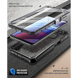 Guardian Case For Motorola Moto G Power (2021), [20Ft Mil-Grade Drop Tested],Full-Body Hybrid Shockproof Bumper Cover With Built-In-Screen Protector, Black/Clear