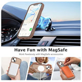 For Iphone 14/Iphone 13 Case, Compatible With Magsafe Wave Frame Design Translucent Matte Back Silicone Bumper Military Grade Magnetic Phone Case Iphone 14/Iphone 13 For Women Girls, Brown