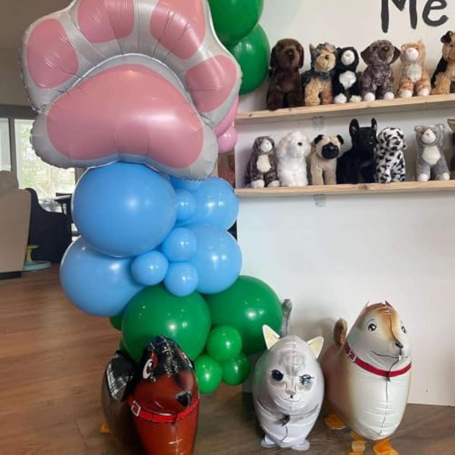 4-Pack Walking Cat Balloons: Fun Pet-Themed Birthday Party Decor for Kids