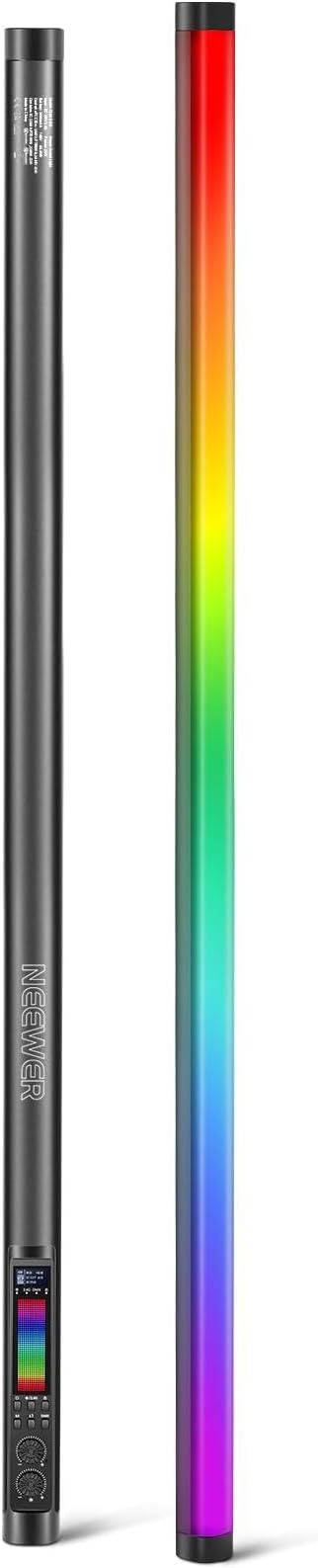 TL120C RGB Tube Light 42W RGBWW LED Video Light Wand 6000mAh App DMX Control