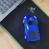 Wireless Car Mouse For Computer, 2.4G Usb Receiver, 1600Dpi Adjustable, Sport Car Design, Plug & Play, Compatible With Laptop Pc Mac Windows Linux, For Boys & Men (Blue)